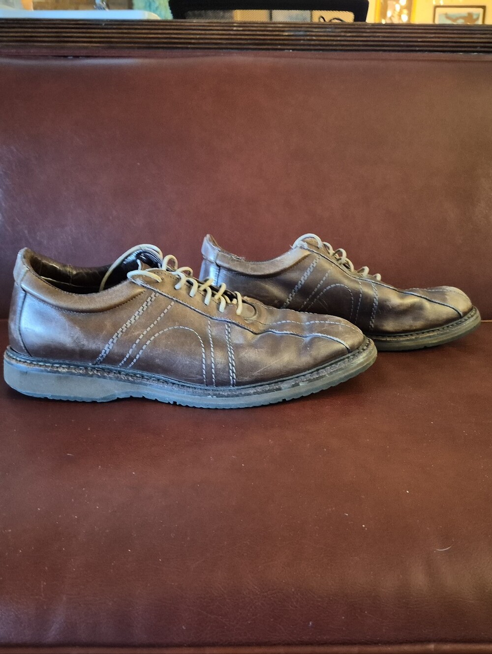 Men's Brown Leather Allen Edmonds Lace Up Shoes